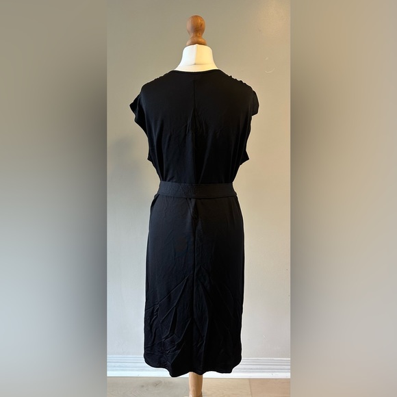 Jigsaw Ruched V Neck Jersey Dress size small - Picture 9 of 14
